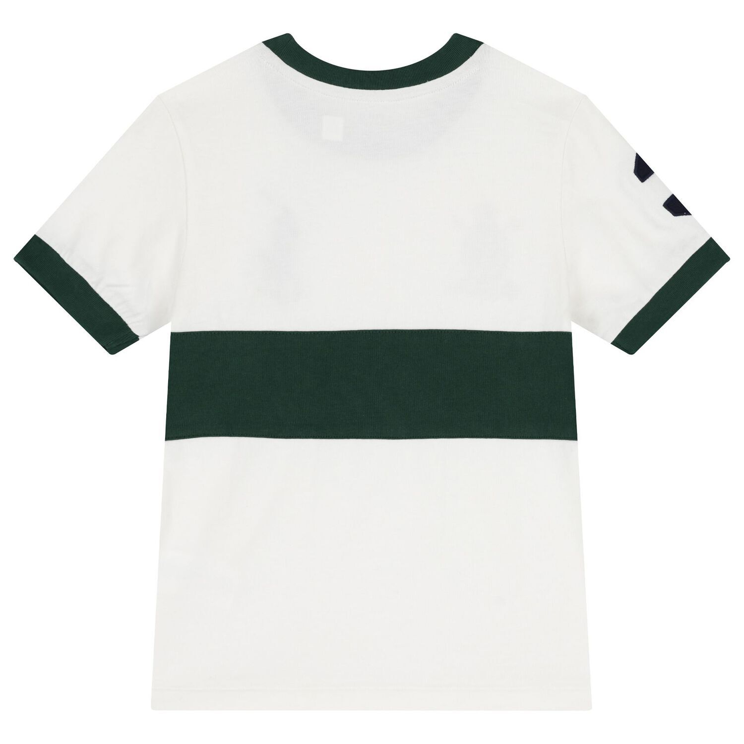 Boys White & Green Logo T-Shirt, 1, hi-res