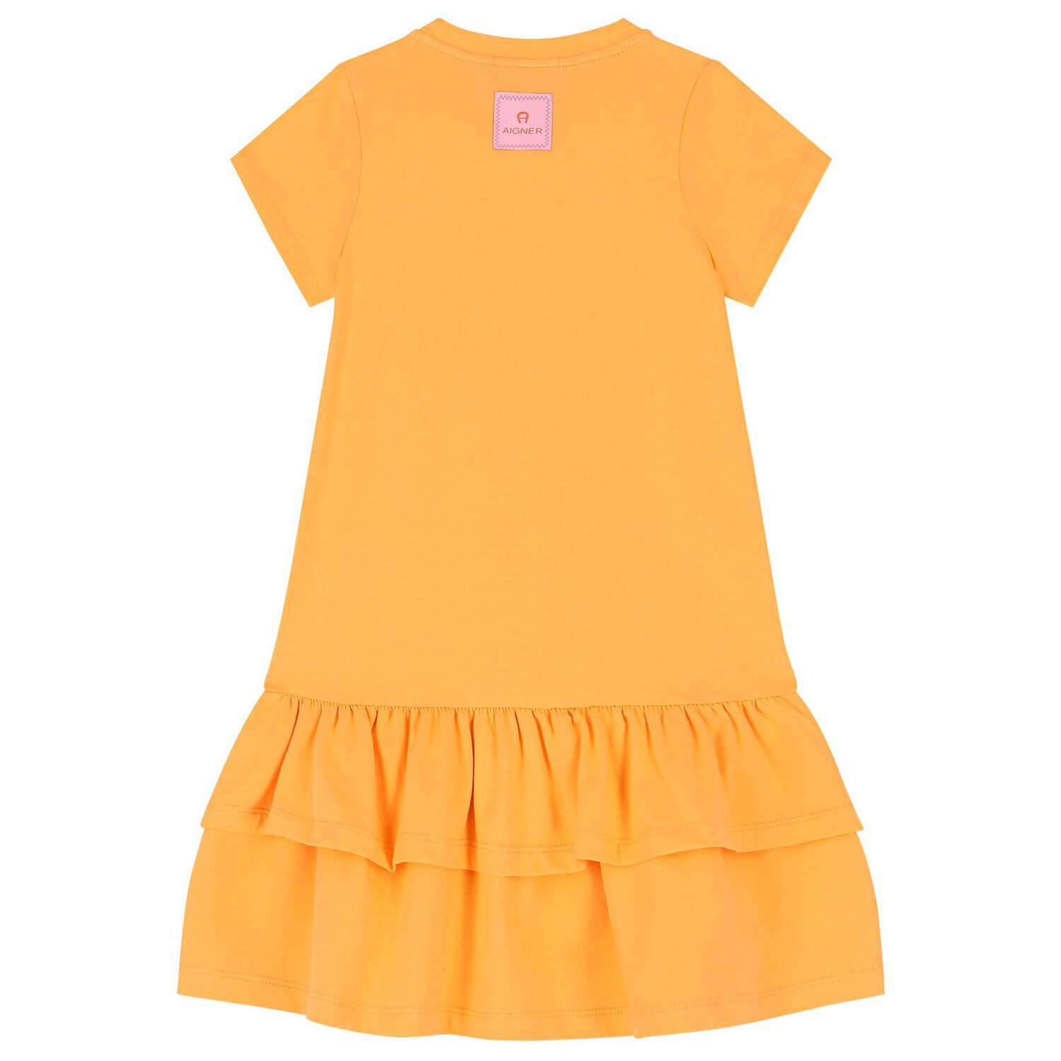 Girls Orange Logo Bag Dress, 1, hi-res image number null
