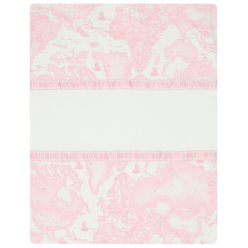 Ivory & Pink Geo Map Logo Blanket