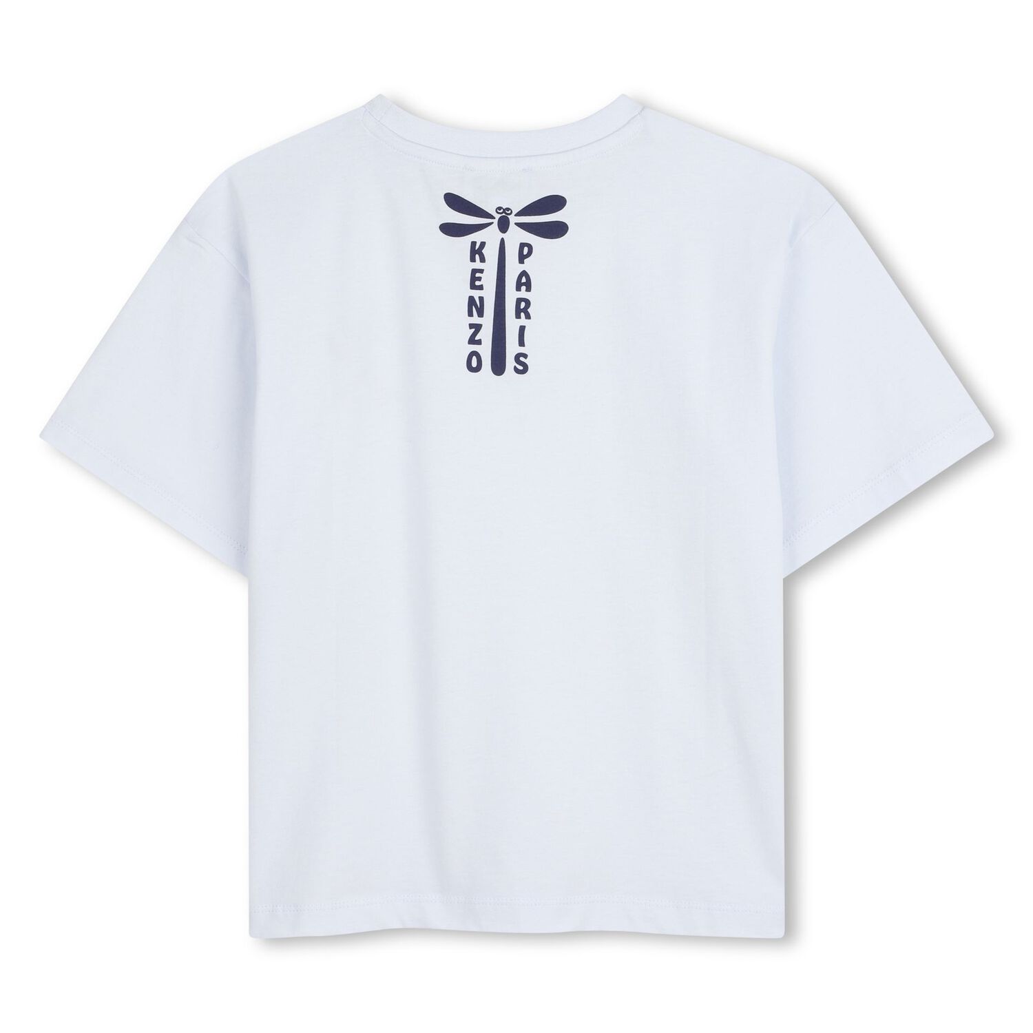 Girls Blue Dragon Fly Logo T-Shirt, 1, hi-res