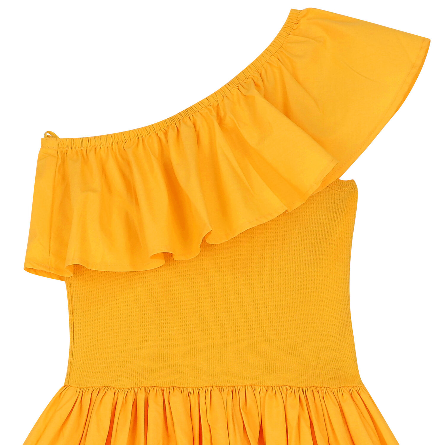 Girls Yellow Ruffled Dress, 1, hi-res image number null