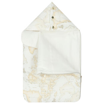 Beige & Ivory Geo Map Baby Nest