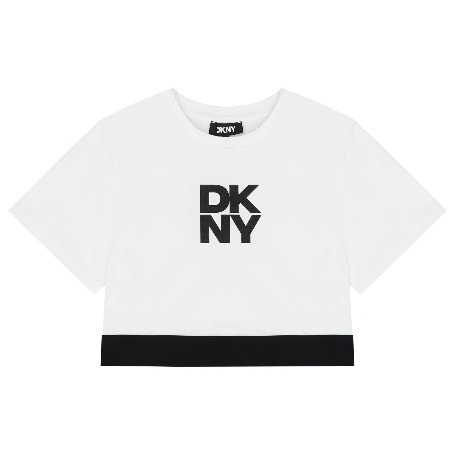 Girls White & Black Logo Leggings Set, 1, hi-res