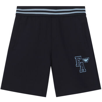 Boys Navy Logo Shorts