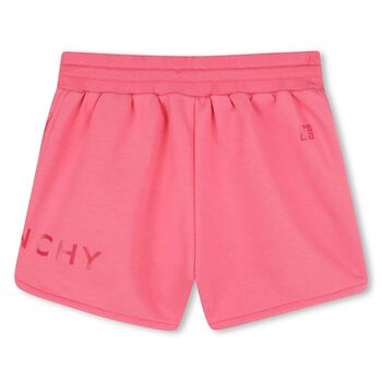 Girls Pink Logo Shorts