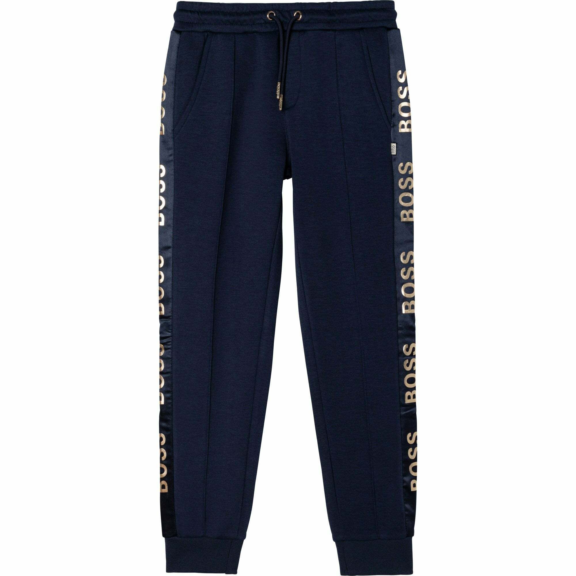 BOSS Girls Navy Logo Joggers Junior Couture UAE