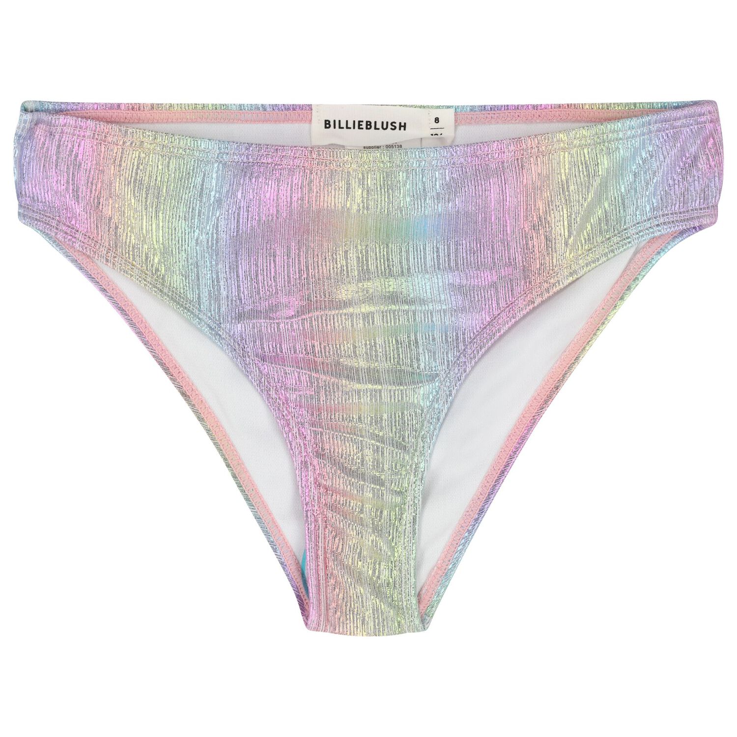 Girls Iridescent Rainbow Bikini, 1, hi-res