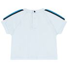 Boys Blue Logo Shorts Set, 1, hi-res