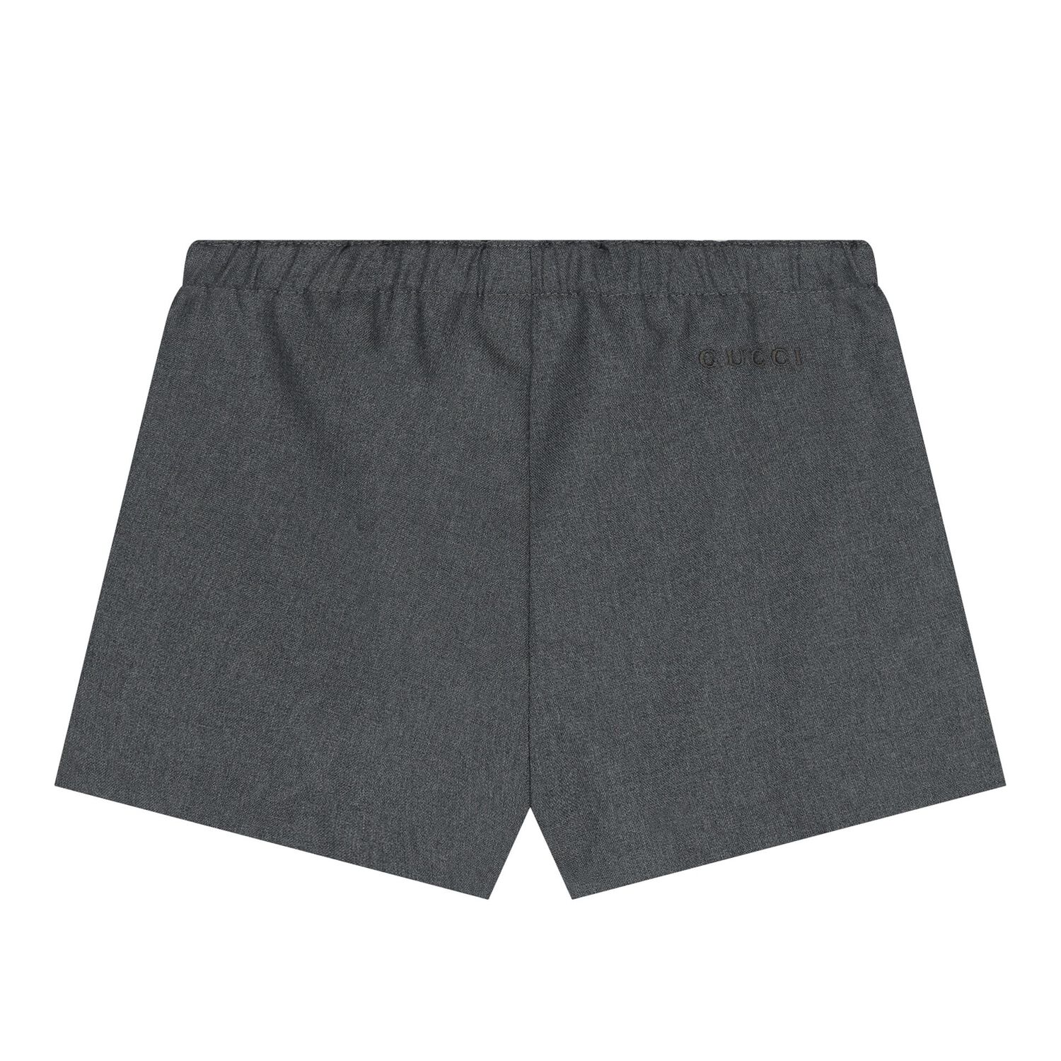 Grey Logo Baby Shorts, 1, hi-res