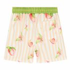 Boys Green, White & Beige Swim Shorts, 1, hi-res