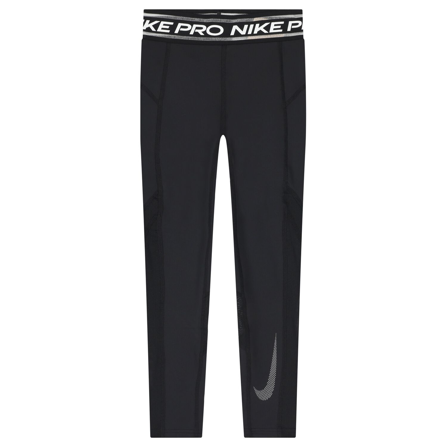 Girls Nike Pro Black Leggings, 1, hi-res image number null
