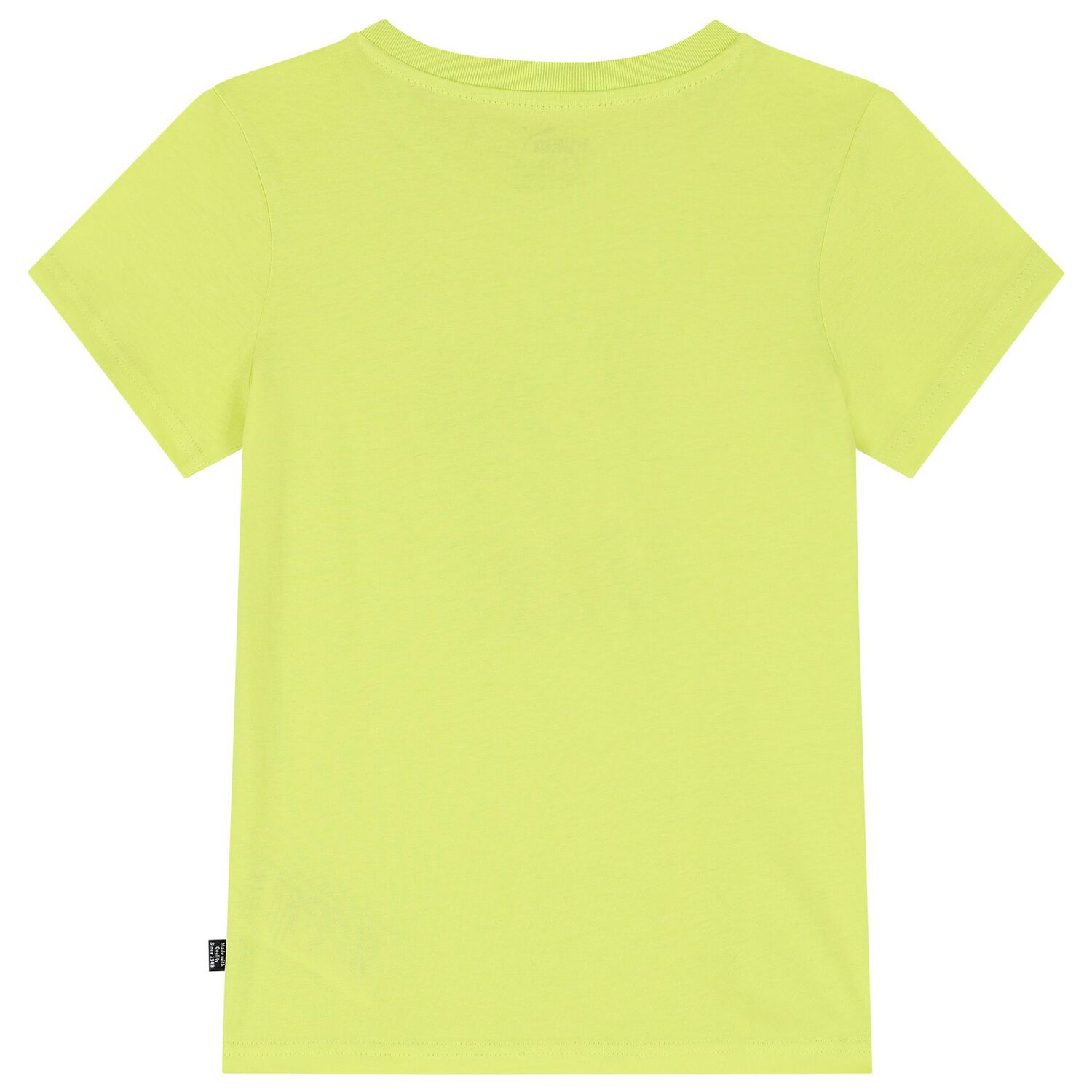 تيشيرت أولاد بالشعار باللون الأصفر نيون, 3, hi-res