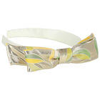 Girls Gold & Ivory Bow Headband, 3, hi-res