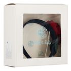 Girls Navy Blue Flower Headband, 1, hi-res