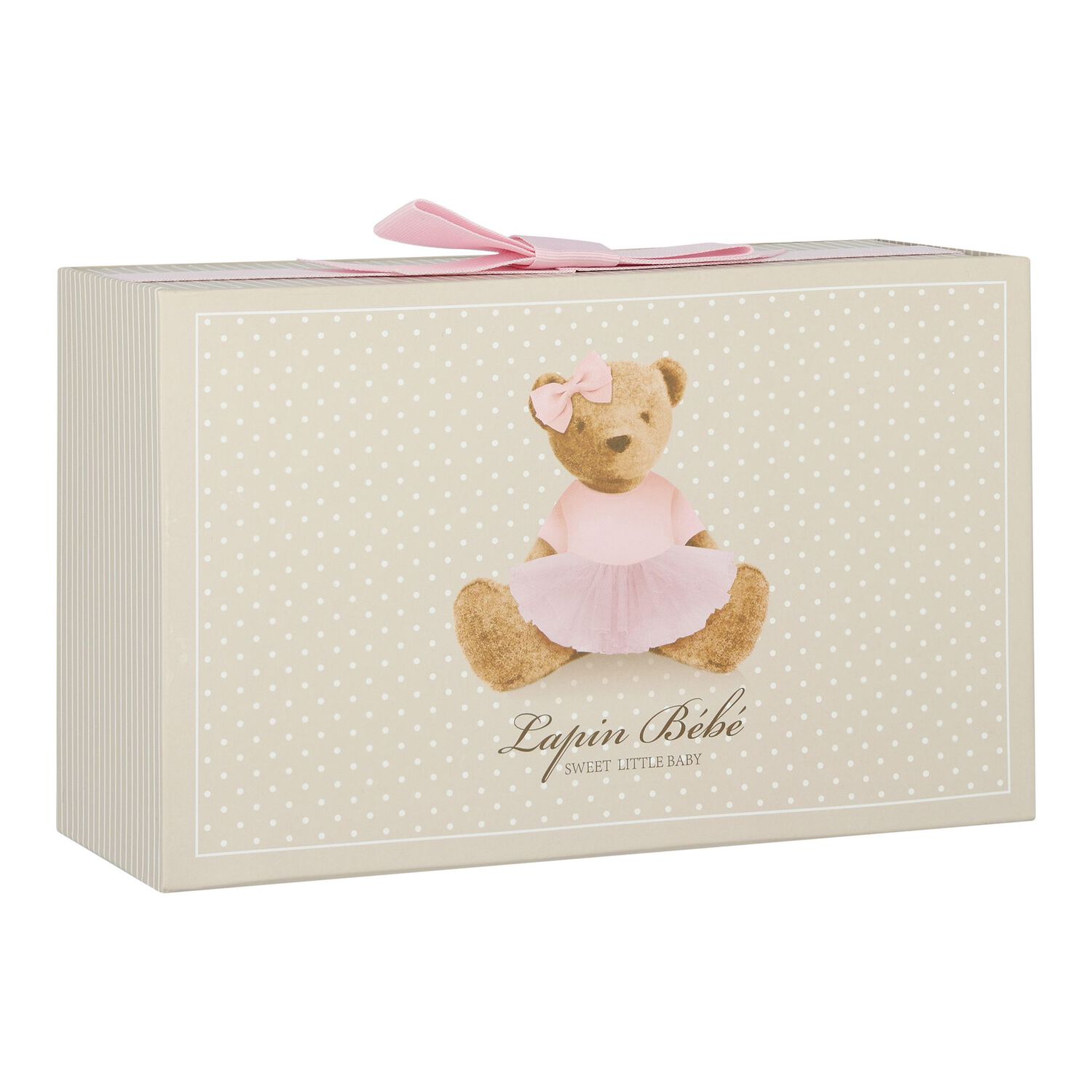 طقم افرول للبنات بفيونكة باللون الوردي, 1, hi-res image number null