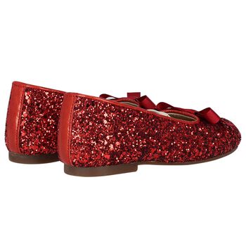 Girls Red Ballerina Shoes