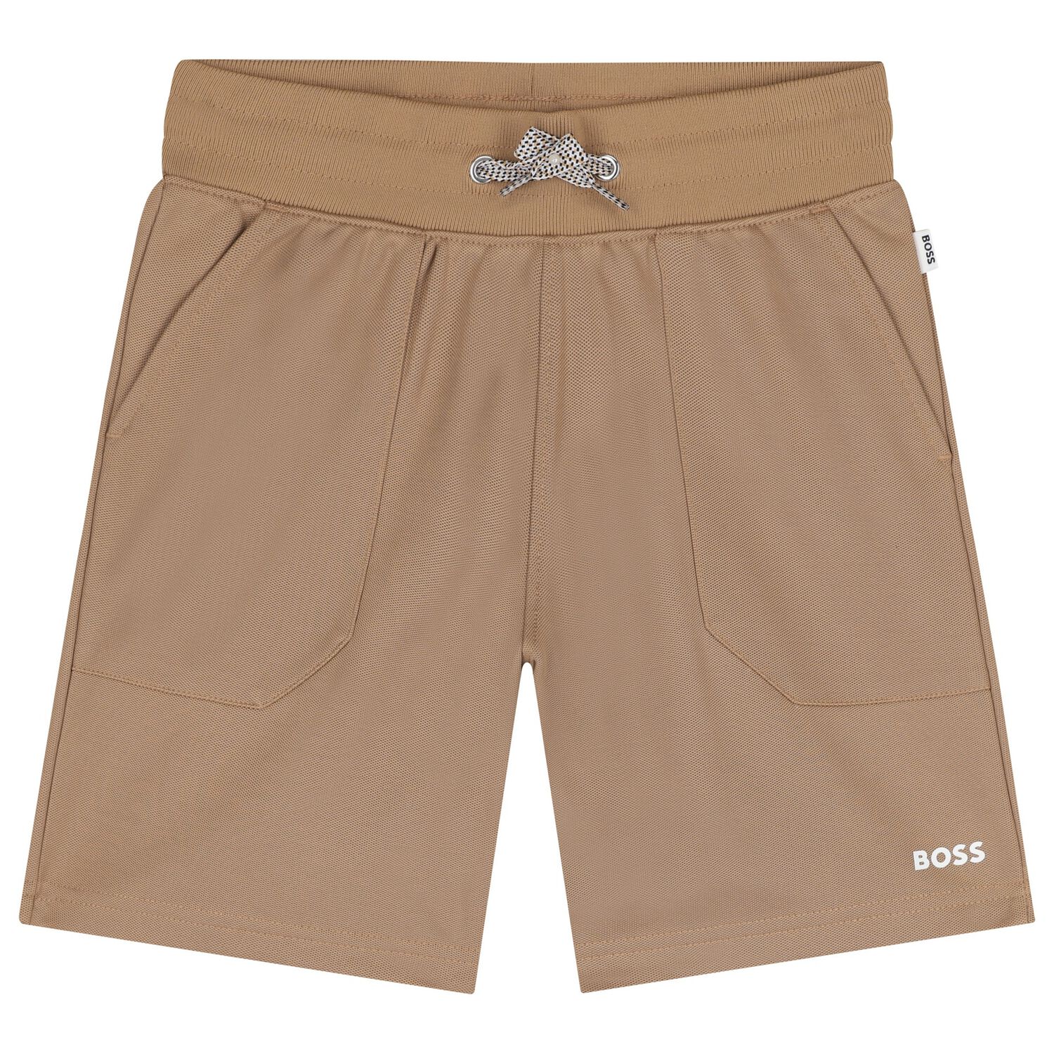 شورت اولاد بالشعار باللون البيج, 2, hi-res image number null