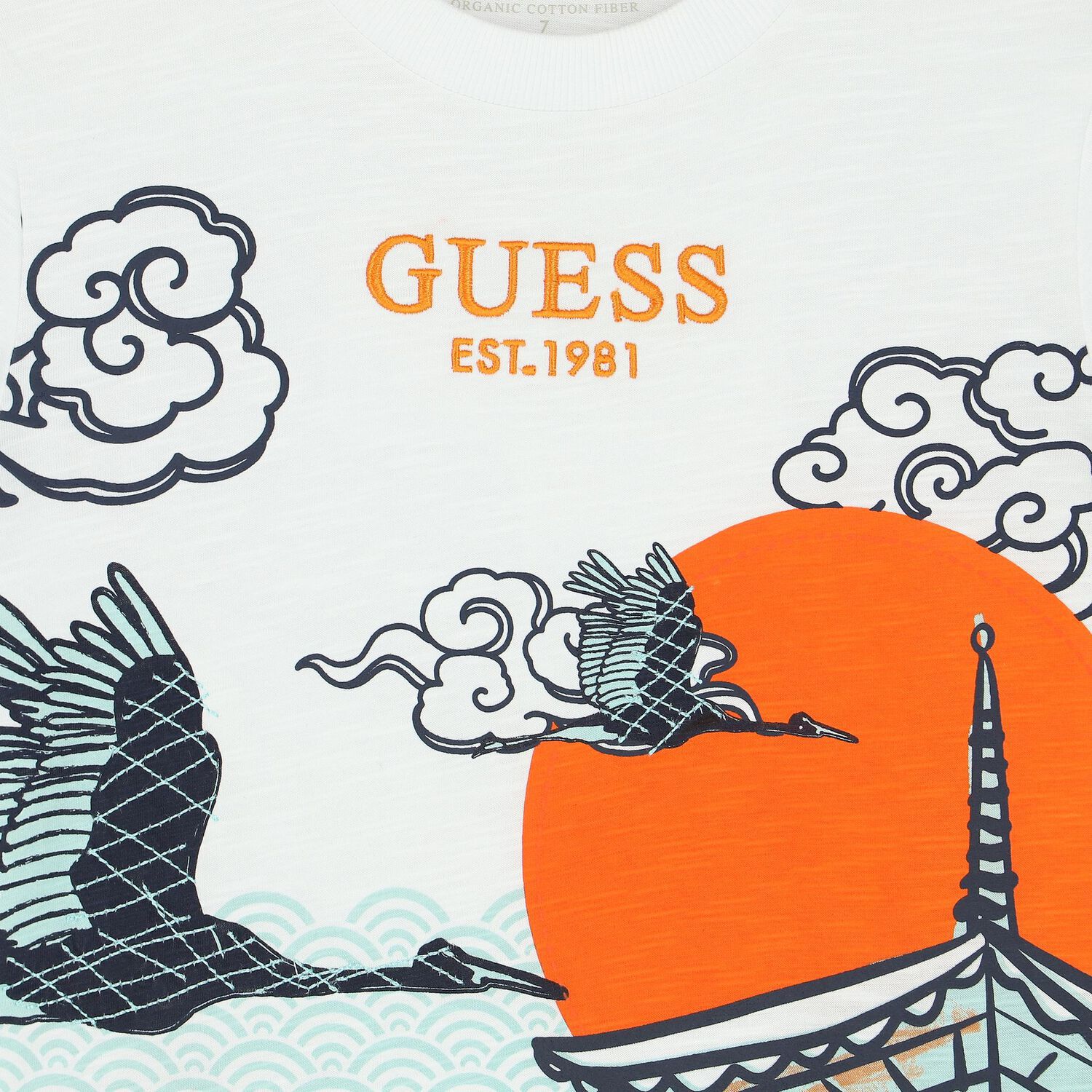 تيشيرت أولاد بالشعار باللون الأبيض, 1, hi-res image number null