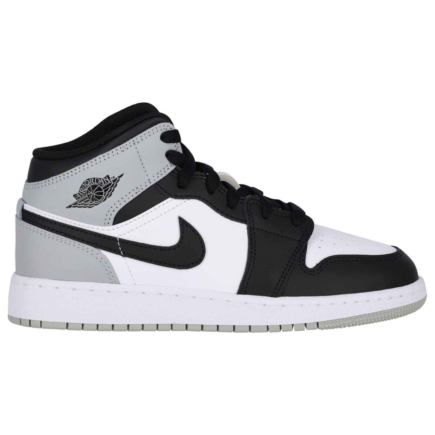 Black, White & Gold Air Jordan 1 Mid Trainers, 1, hi-res image number null