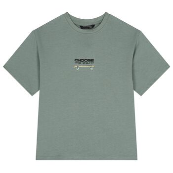 Boys Green Skate T-Shirt