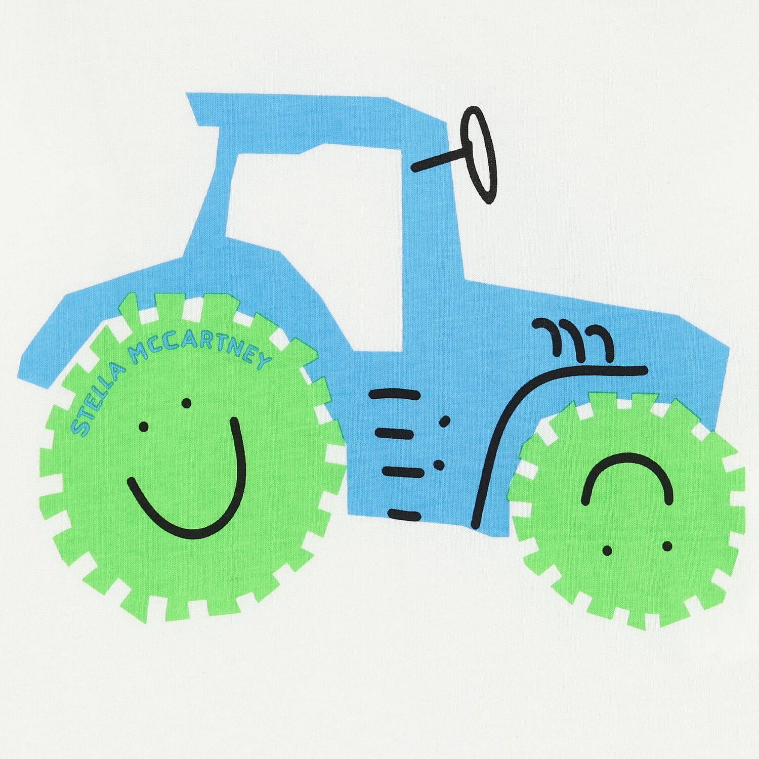 توب أولاد بأكمام بطبعة جرار باللون العاجي, 1, hi-res image number null