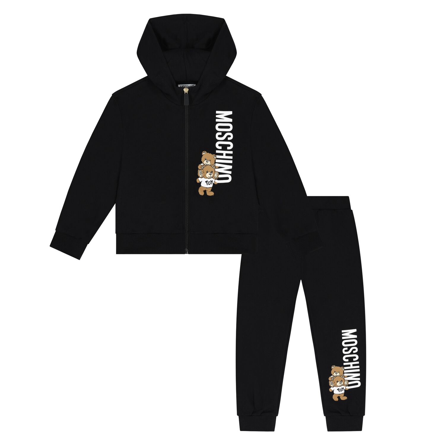 Black Teddy Bear Logo Tracksuit, 1, hi-res image number null