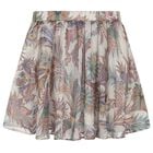 Girls Beige Paisley Skirt, 1, hi-res