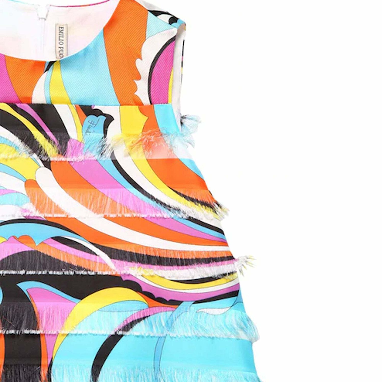 Girls Blue Printed Dress, 1, hi-res