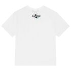 Boys White Football T-Shirt, 3, hi-res