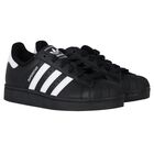 Black Logo Superstar Trainers, 1, hi-res