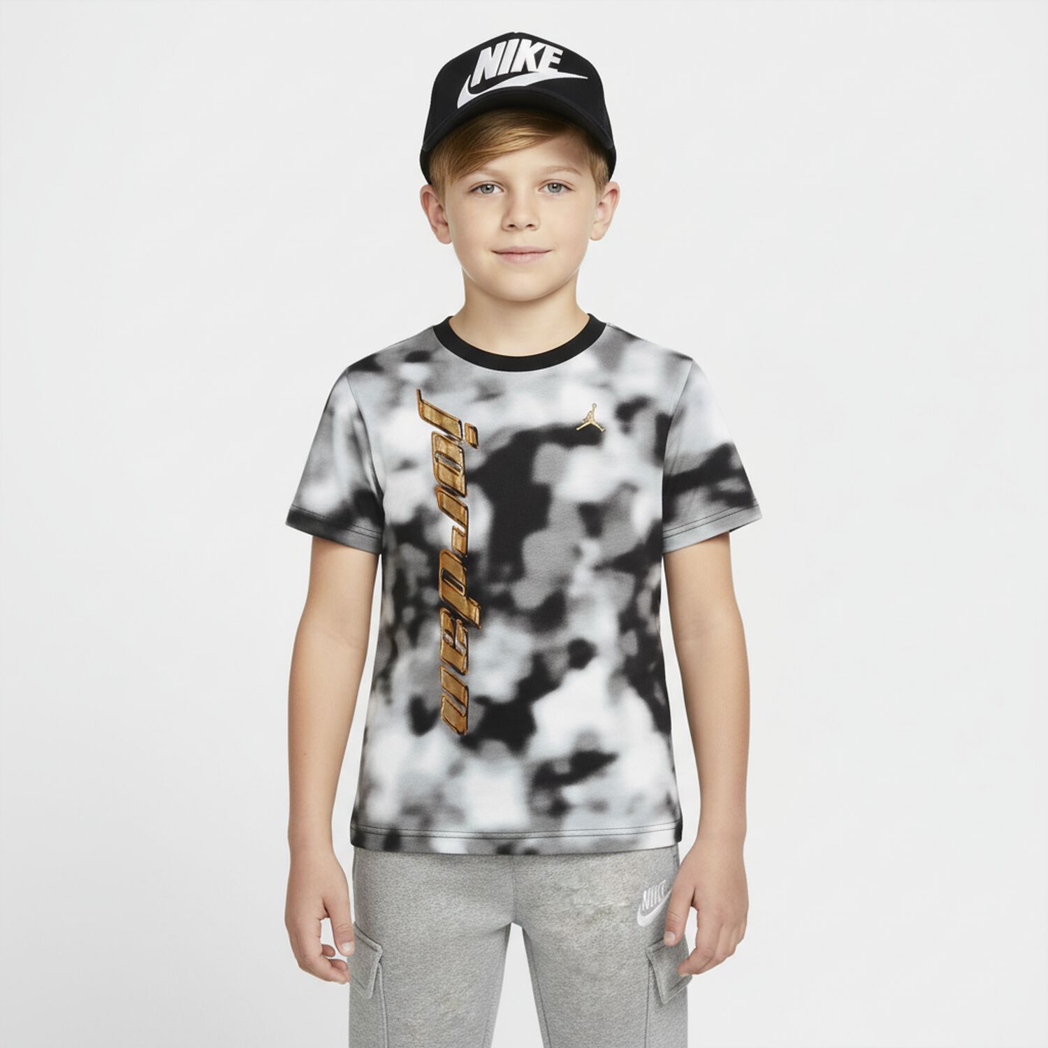 Boys Grey & White Logo Cap, 1, hi-res image number null