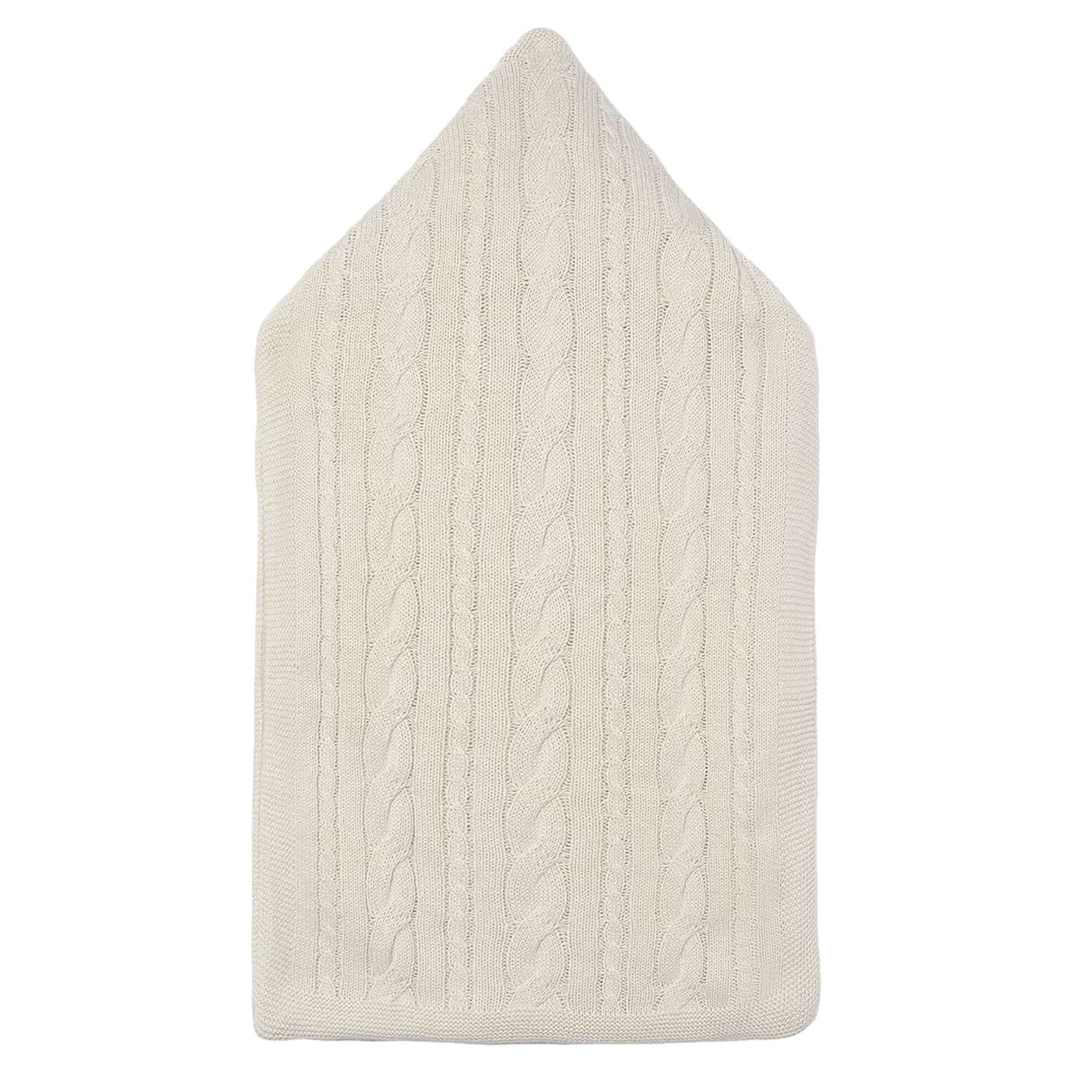 Beige Cable Knit Baby Nest, 1, hi-res