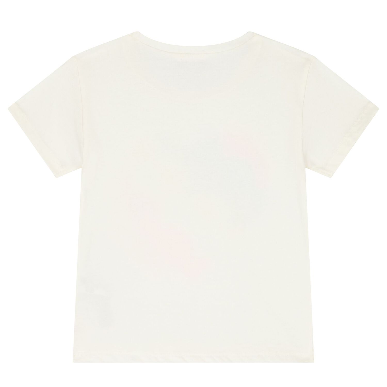 Girls Ivory Logo Heart T-Shirt, 1, hi-res