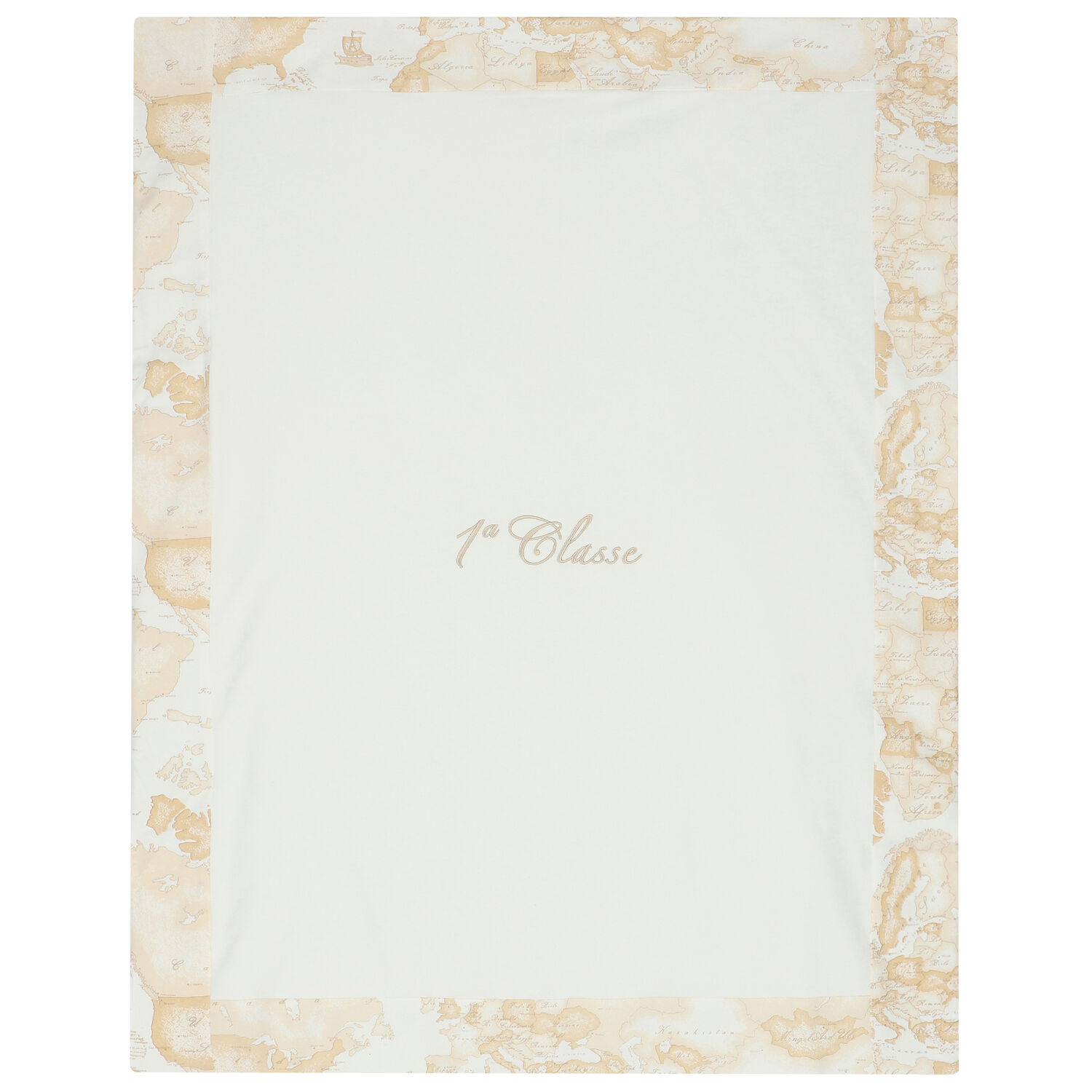 Beige & Ivory Geo Map Baby Blanket, 1, hi-res