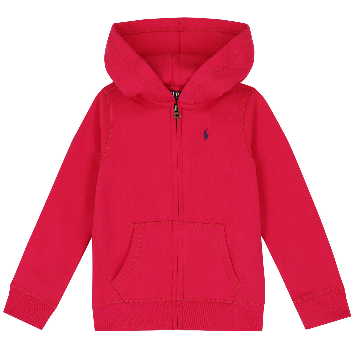Girls Pink Logo Zip Up Top, 1, hi-res image number null