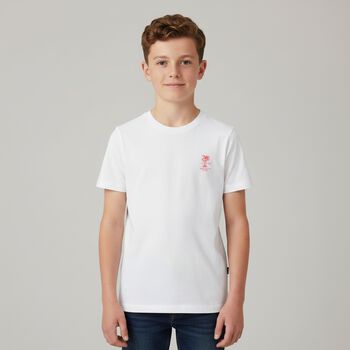 Boys White Logo T-Shirt