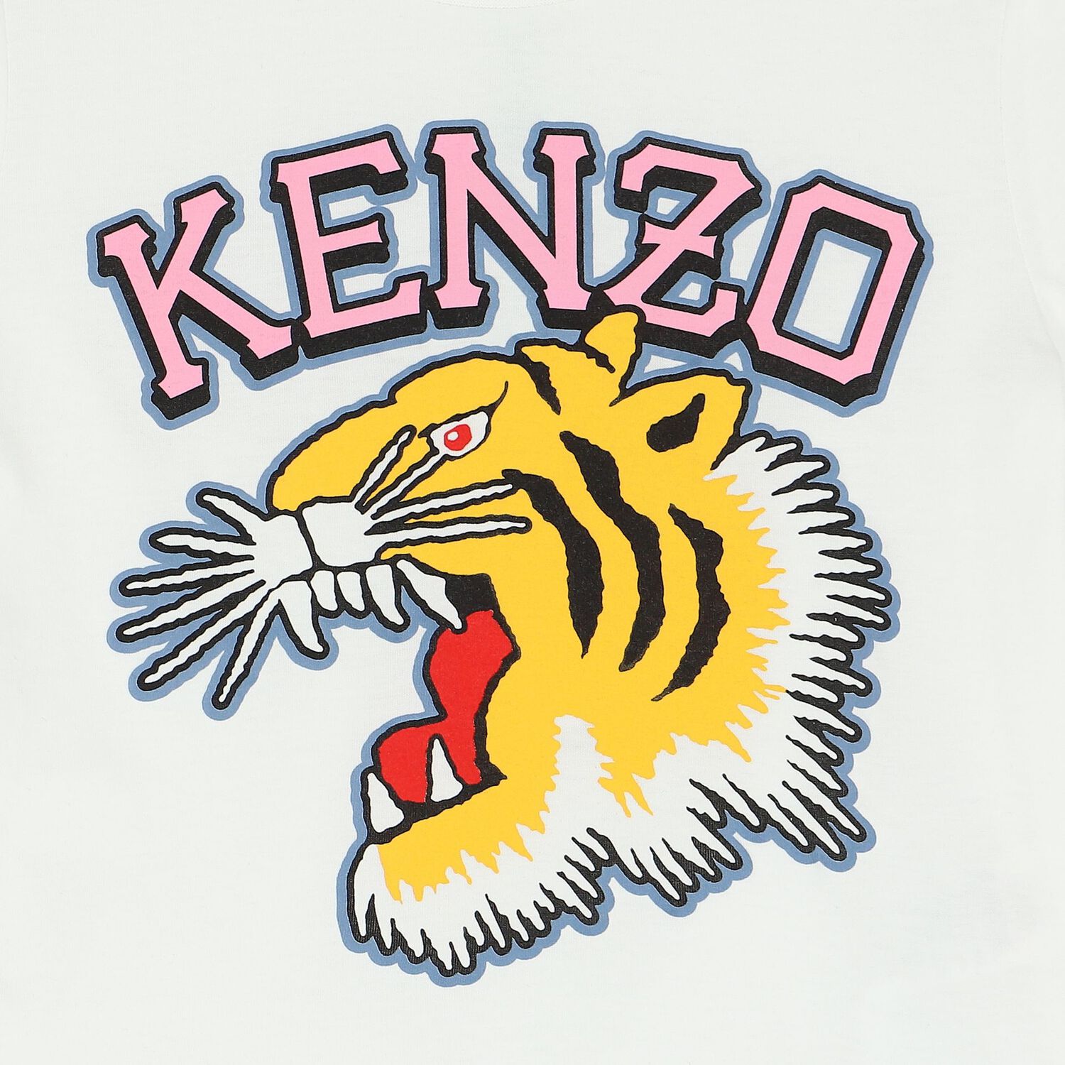 Girls Ivory Varsity Tiger T-Shirt, 1, hi-res image number null