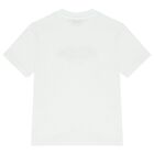 Boys White Logo T-Shirt, 1, hi-res