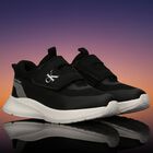 Black Mesh Logo Trainers, 1, hi-res