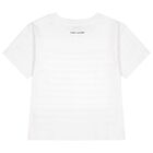 Girls White Logo T-Shirt, 1, hi-res