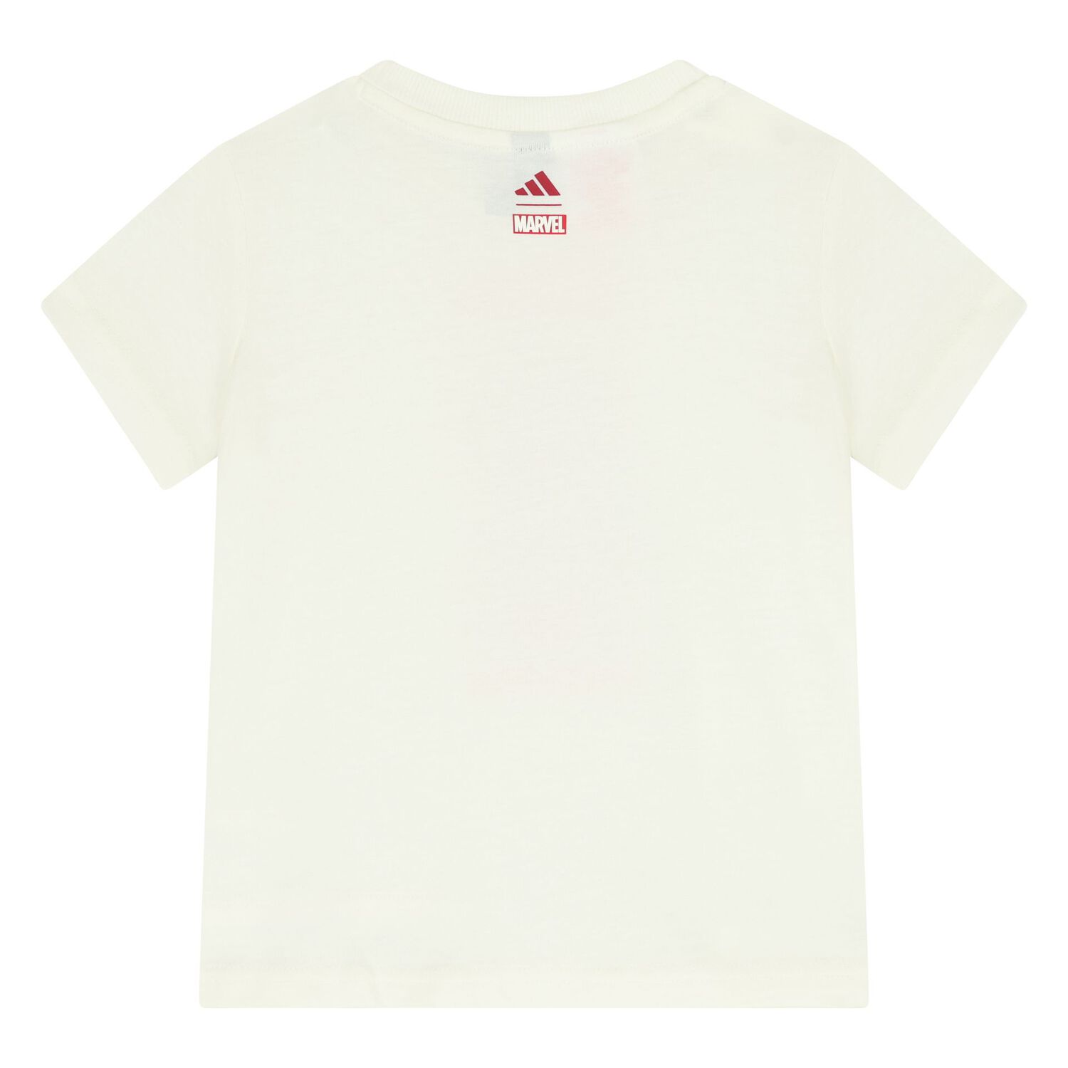 Younger Boys Ivory & Red Marvel Shorts Set, 1, hi-res