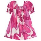 Girls Pink & Purple Ruffled Iride Dress , 1, hi-res