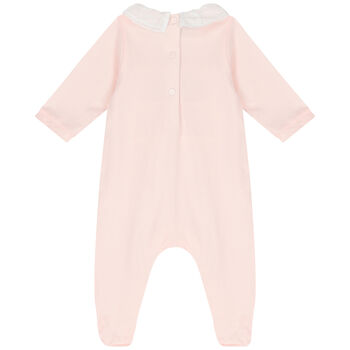 Baby Girls Pink Floral Babygrow