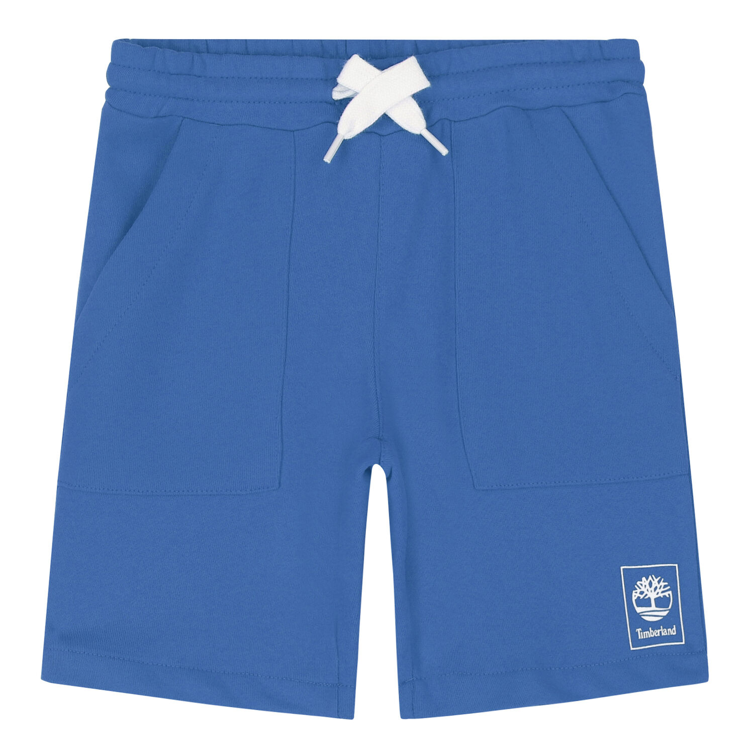 Boys Blue Logo Shorts, 1, hi-res