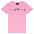 Girls Pink Embellished T-Shirt, 1, hi-res