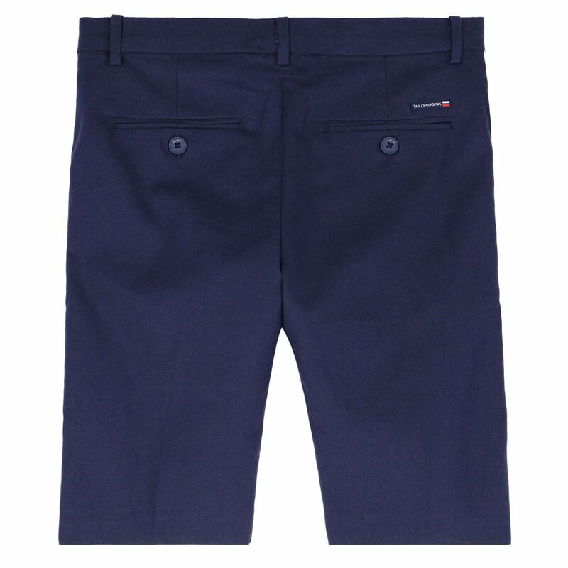 Boys Navy Blue Cotton Shorts, 1, hi-res image number null