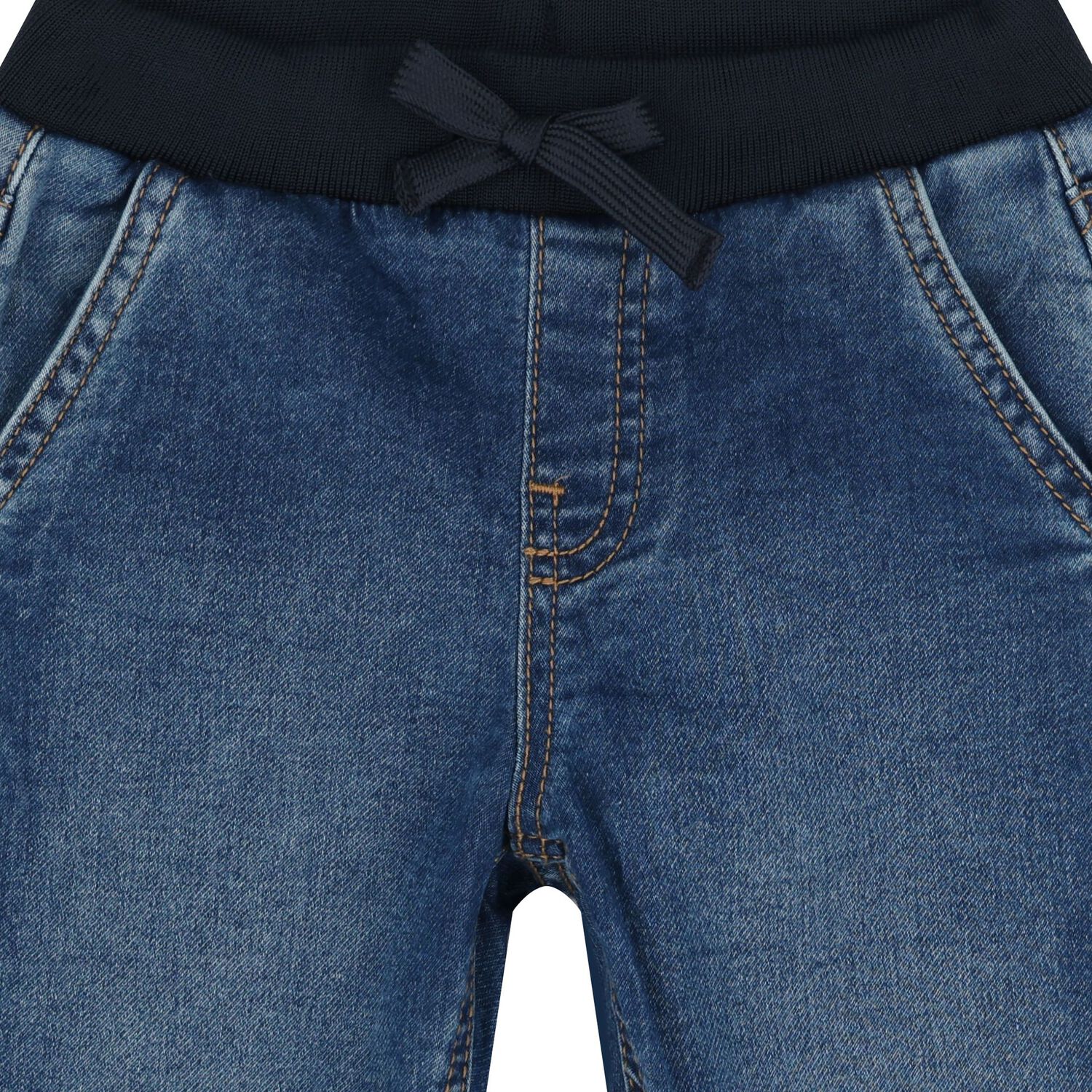 Younger Boys Blue Denim Jeans, 1, hi-res