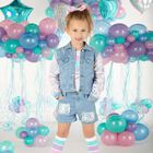 Girls Blue Embellished Denim Shorts, 1, hi-res