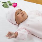 طقم أفرول بنات وبطة رأس باللون الوردي, 1, hi-res