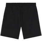 Boys Black Logo Shorts, 1, hi-res